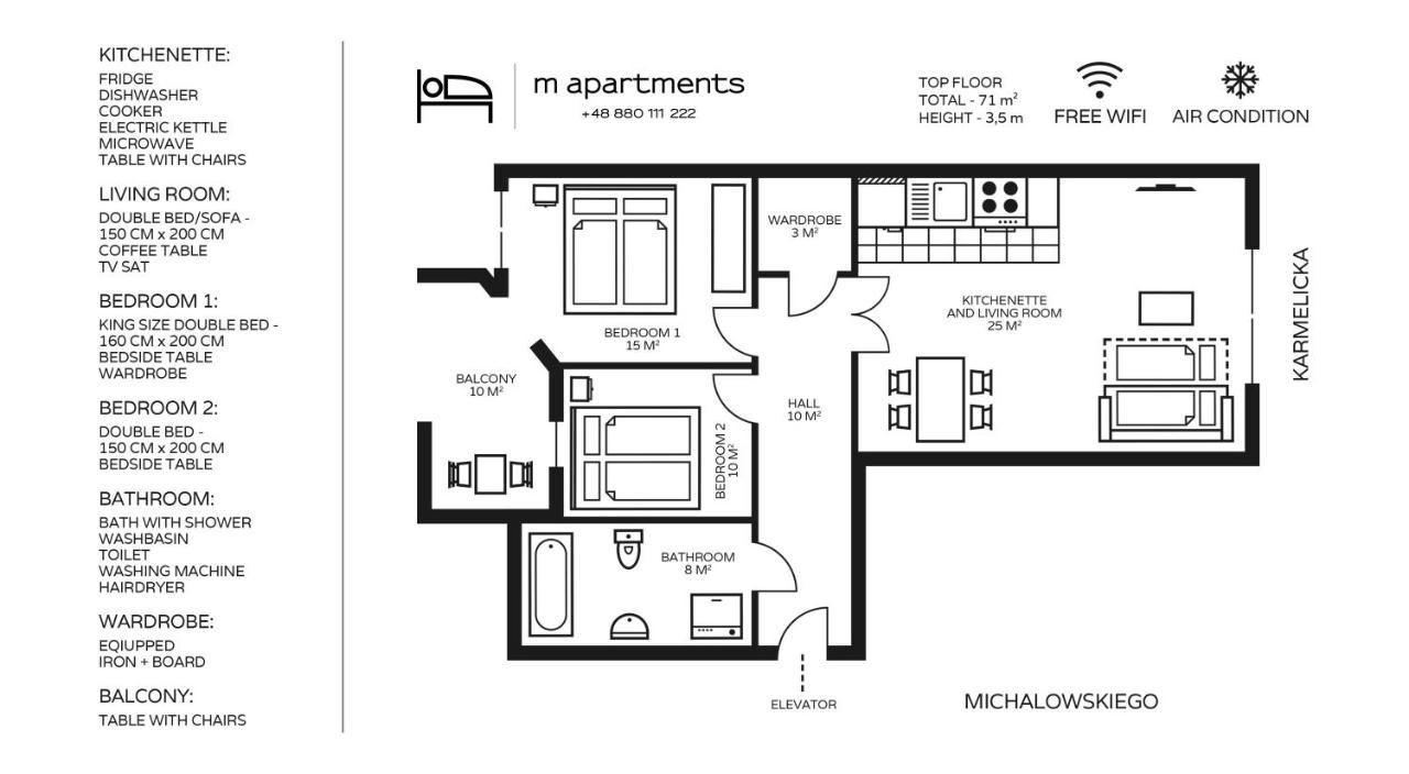 M Apartments Krakow Bagian luar foto