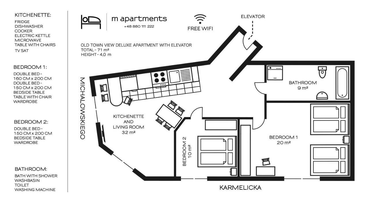 M Apartments Krakow Bagian luar foto